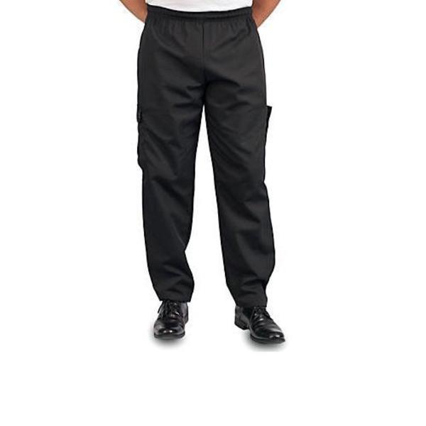 Kng XS Black Baggy Cargo Chef Pants 1138XS